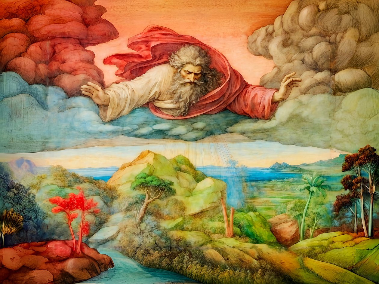 A1_Genesis_03-Bitkilerin Yaratılışı by Josef Johann Michel
