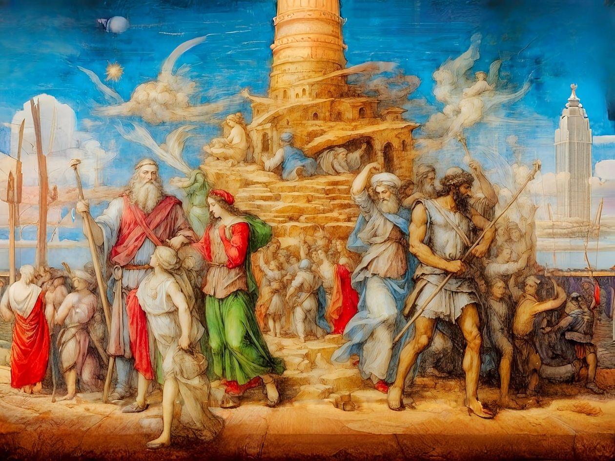 A1_Genesis_21-Babil Kulesi by Josef Johann Michel
