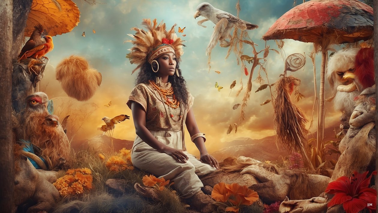 Dreamcore_dreamlike_scene-Aborijinler_04 by Josef Johann Michel