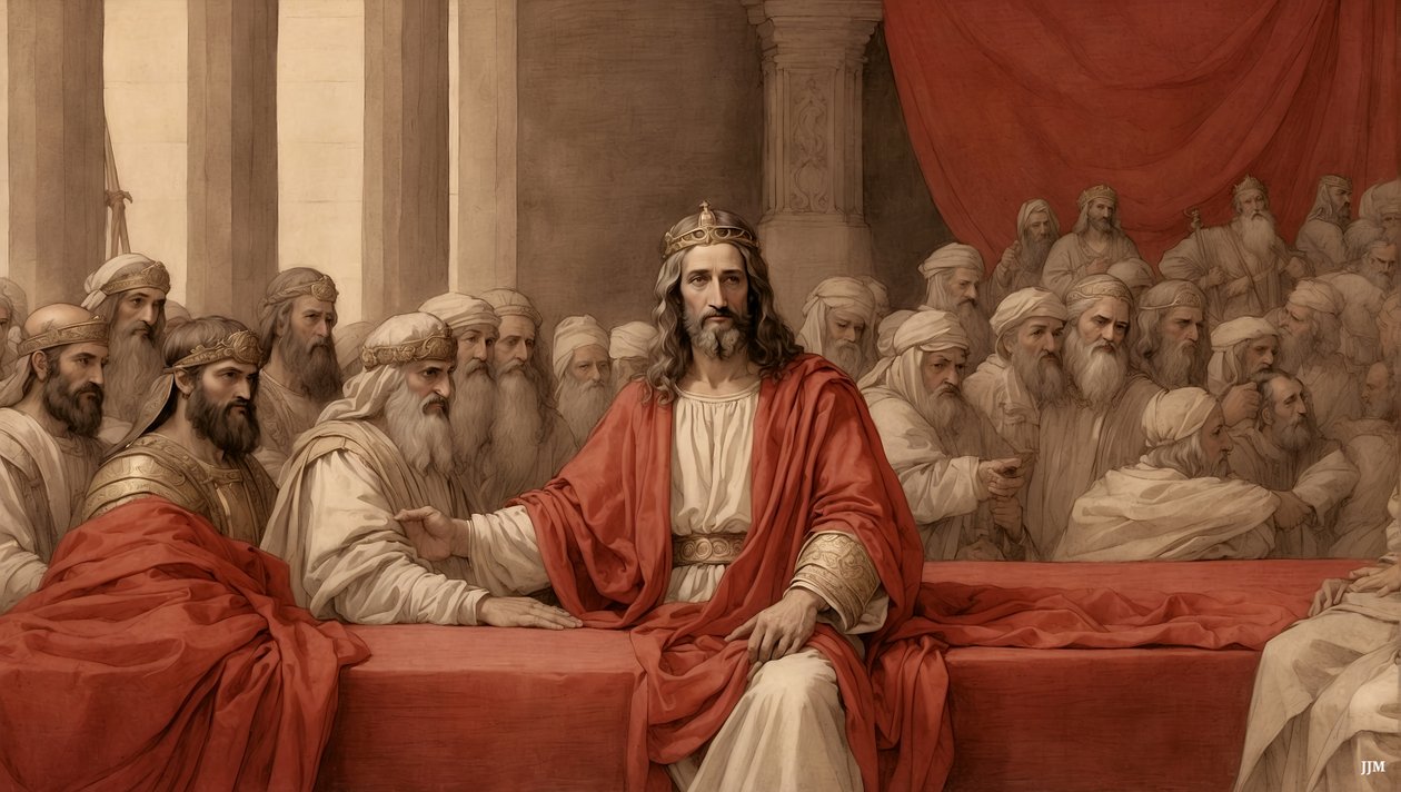 Jesus_Pilate yargı koltuğunda_02 by Josef Johann Michel