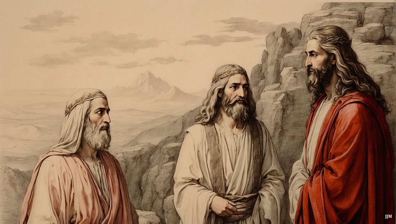 İsa_Musa ve İlyas ile Başkalaşım_01 by Josef Johann Michel