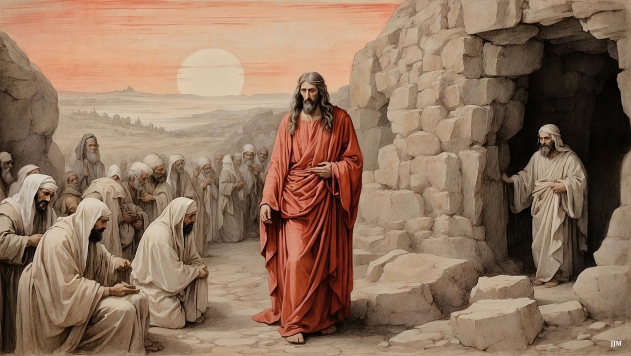 Jesus_Lazarus#39;u ölümden diriltiyor_01 by Josef Johann Michel