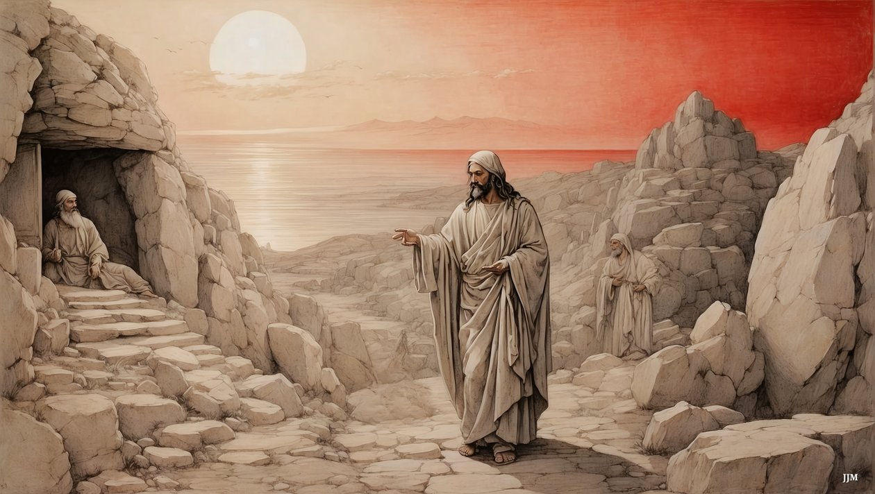 İsa_Lazarus#39;u ölümden diriltiyor_02 by Josef Johann Michel