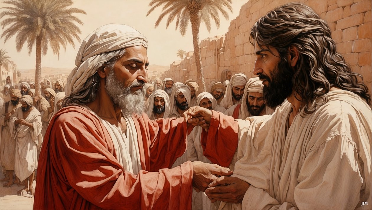 İsa_kör dilenciyi iyileştirir_02 by Josef Johann Michel