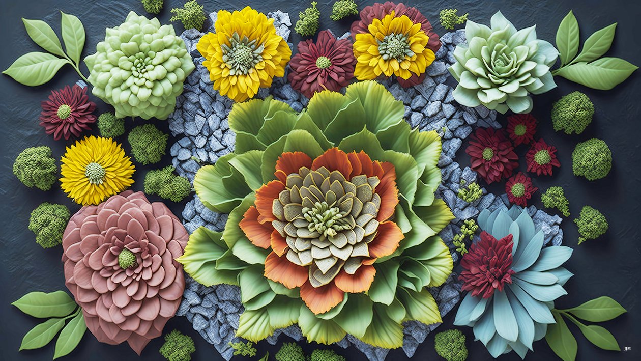 mandala: Kalanchoe öğeleri_01 by Josef Johann Michel