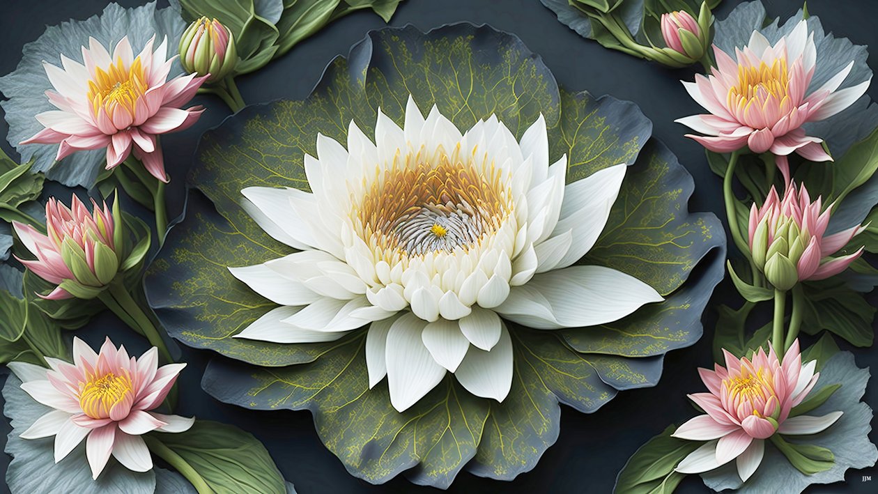 mandala: nilüferler elements_03 by Josef Johann Michel