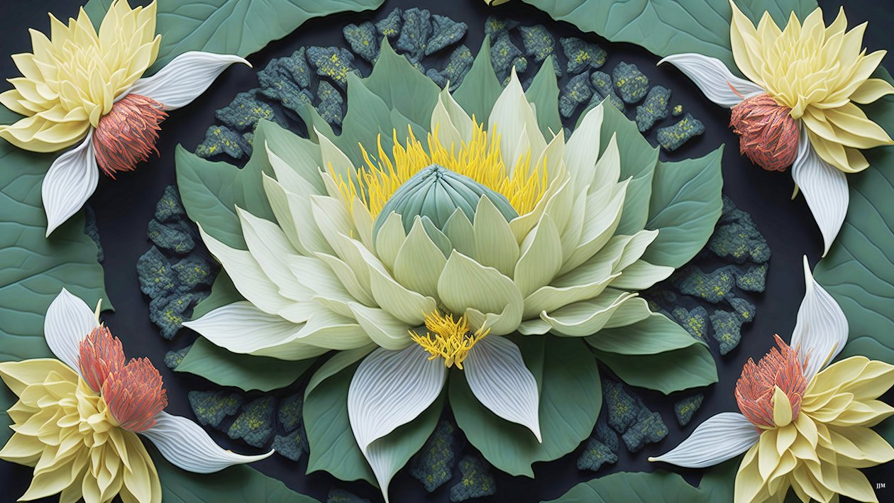 mandala: nilüferler elements_04 by Josef Johann Michel