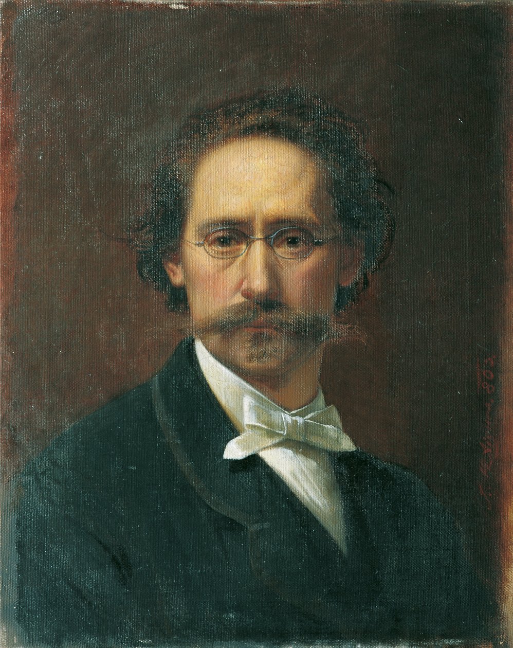 kendi kendine portre by Josef Matthäus Aigner