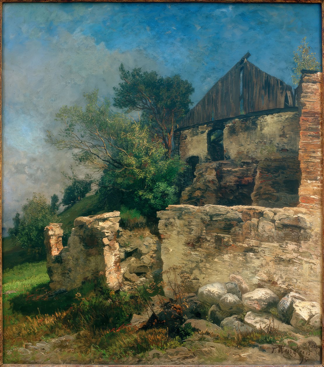 Tölz yakınındaki eski ahır by Josef Wenglein
