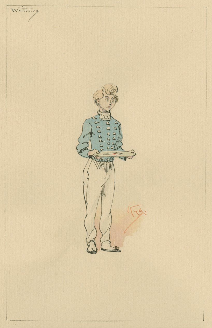 Withers, c.1920s (pen und ink with wc on paper) by Joseph Clayton Clarke