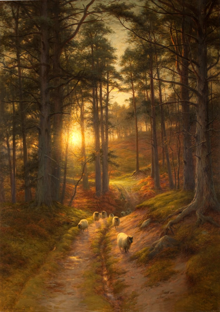 ಪಶ್ಚಿಮ ಟರ್ಕ್‌ನಲ್ಲಿ ಸನ್ ಫಾಸ್ಟ್ ಸಿಂಕ್ಸ್ by Joseph Farquharson