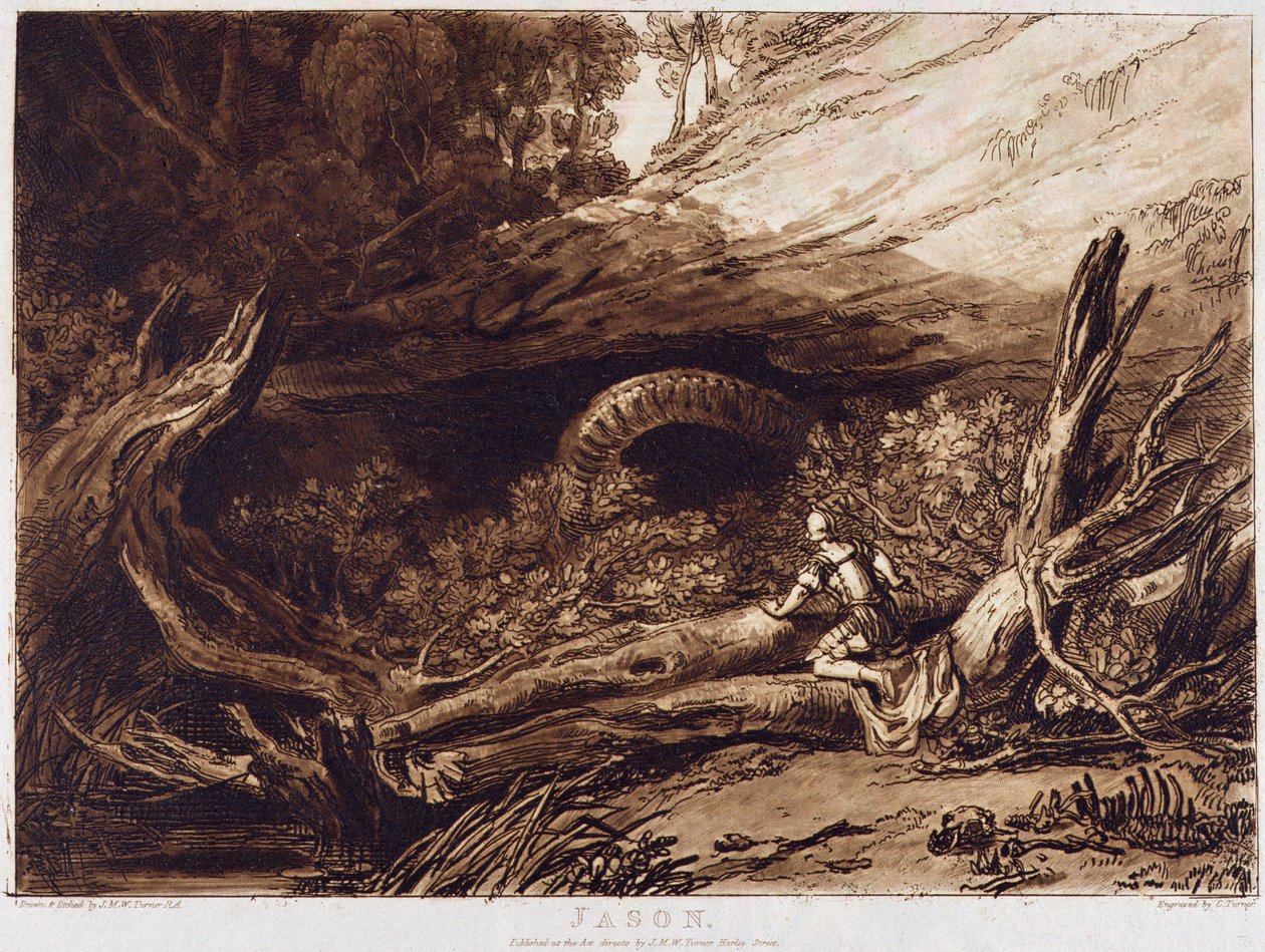 Jason, Charles Turner tarafından kazınmış (1773-1857) by Joseph Mallord William Turner