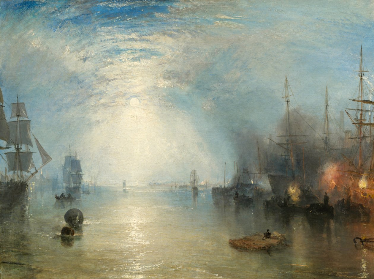 Ay Işığında Kömürlerde Kalkan Keelmen by Joseph Mallord William Turner