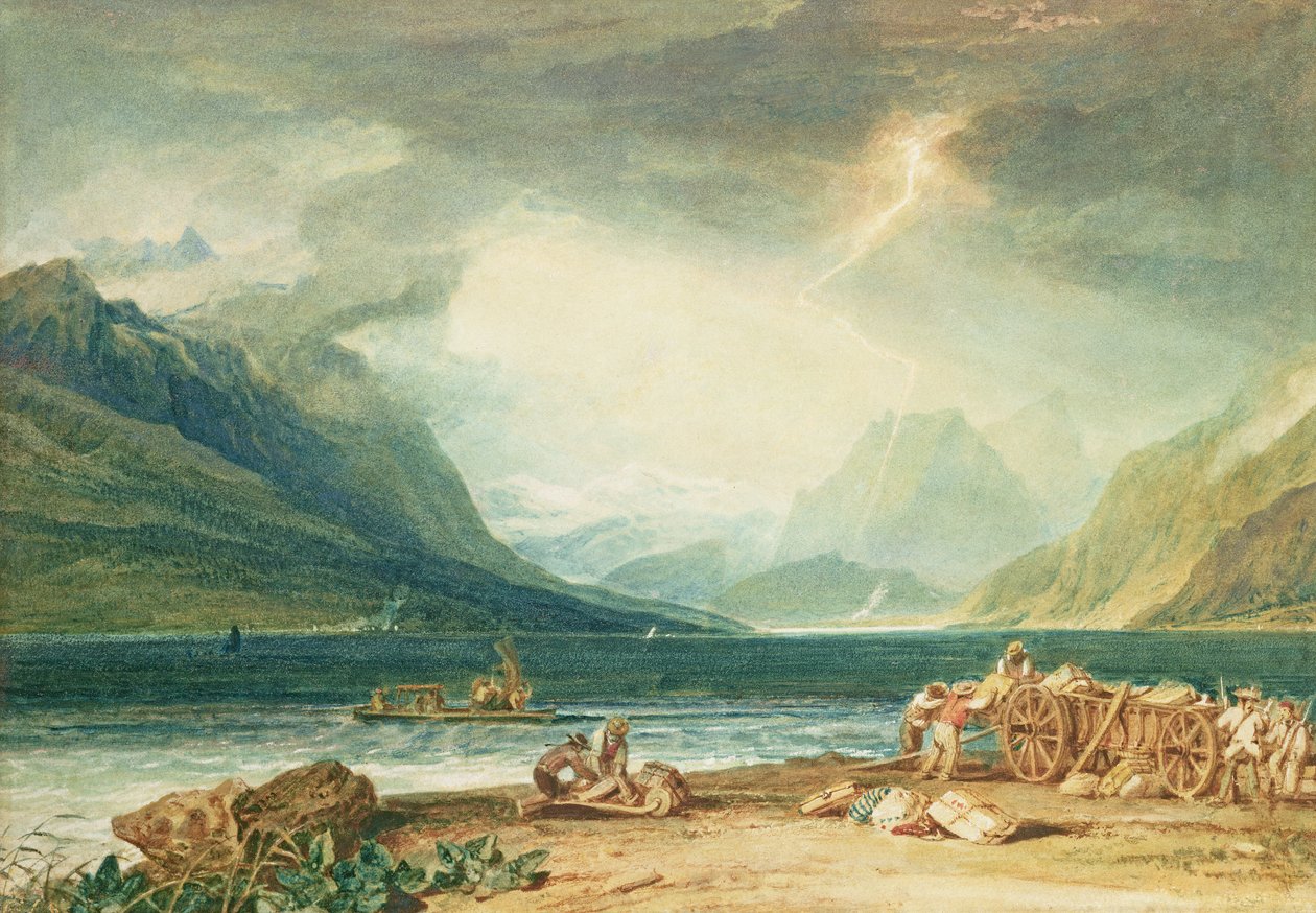 Thun Gölü by Joseph Mallord William Turner