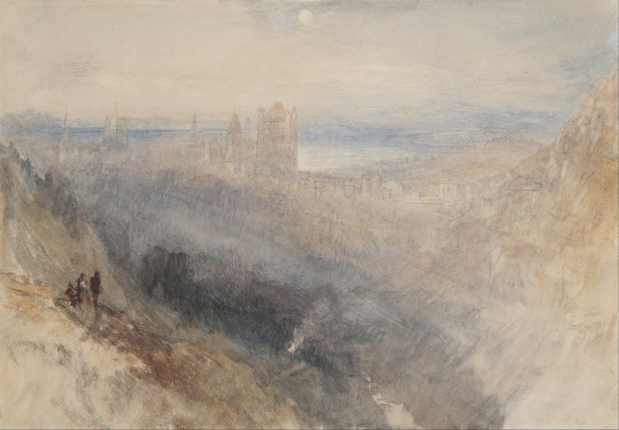 Lozan üzerinde ay by Joseph Mallord William Turner