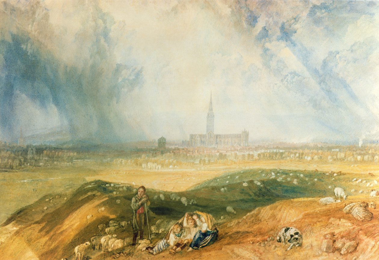 Salisbury Katedrali by Joseph Mallord William Turner