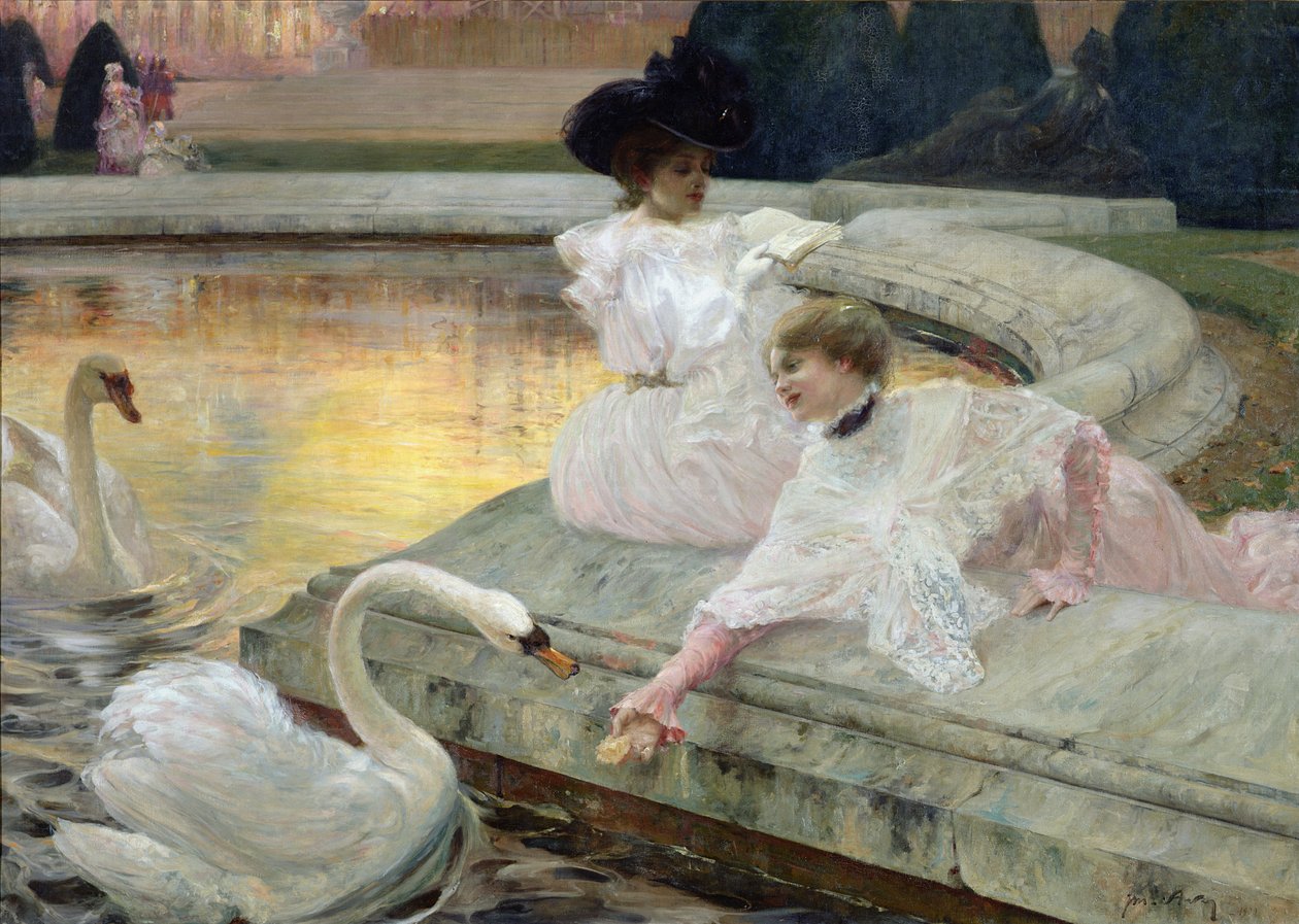 Kuğular, 1900 by Joseph Marius Avy