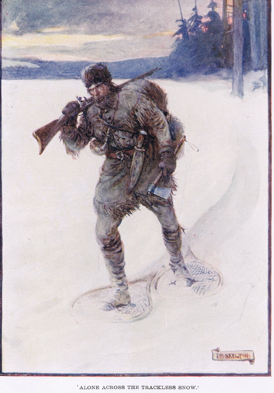 İzsiz karda tek başına La Salle by Joseph Ratcliffe Skelton