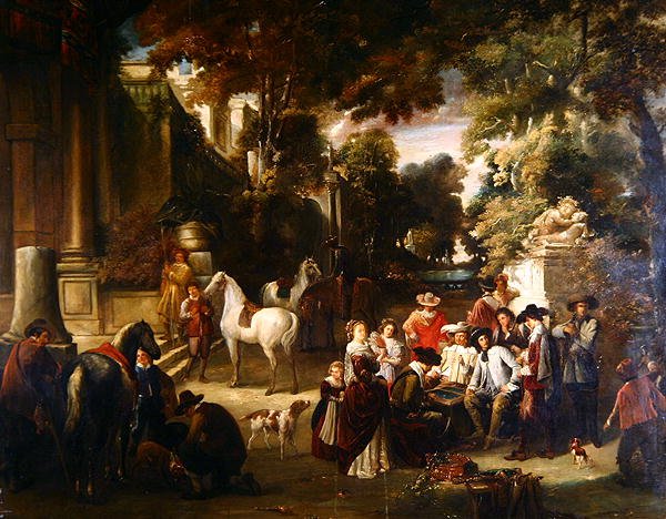 Fete Champetre (tuval üzerine yağlı boya) by Joseph Anne Leroy