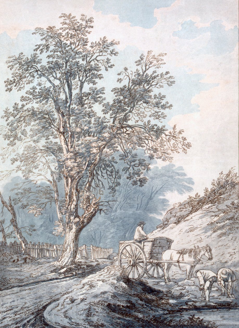 Araba ve At, 18. Yüzyıl. by Joseph Constantine Stadler