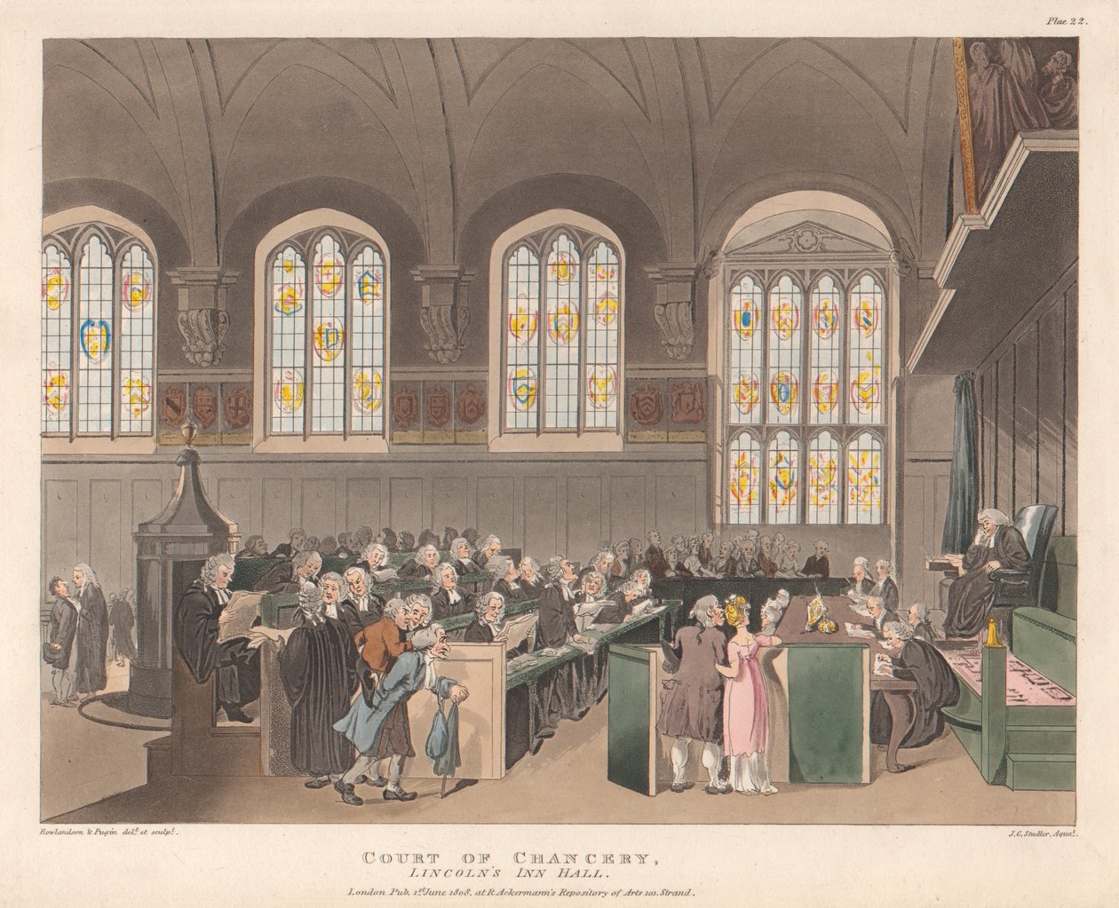 Chancery Mahkemesi, Lincoln's Inn Hall by Joseph Constantine Stadler