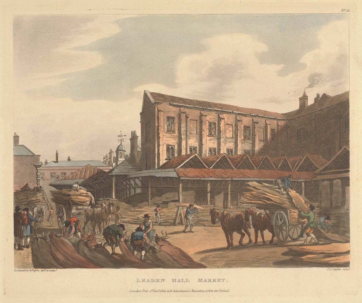 Kurşun Salonu Pazarı by Joseph Constantine Stadler