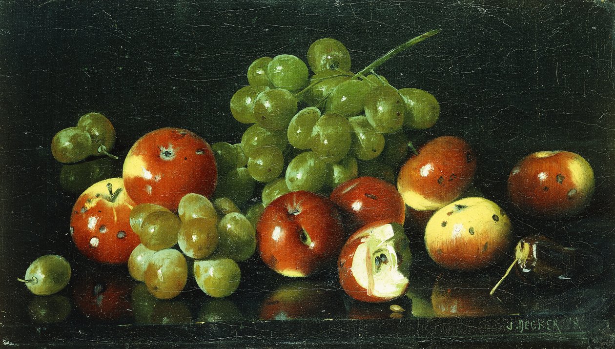 Yengeç ve Üzüm ile Natürmort, by Joseph Decker