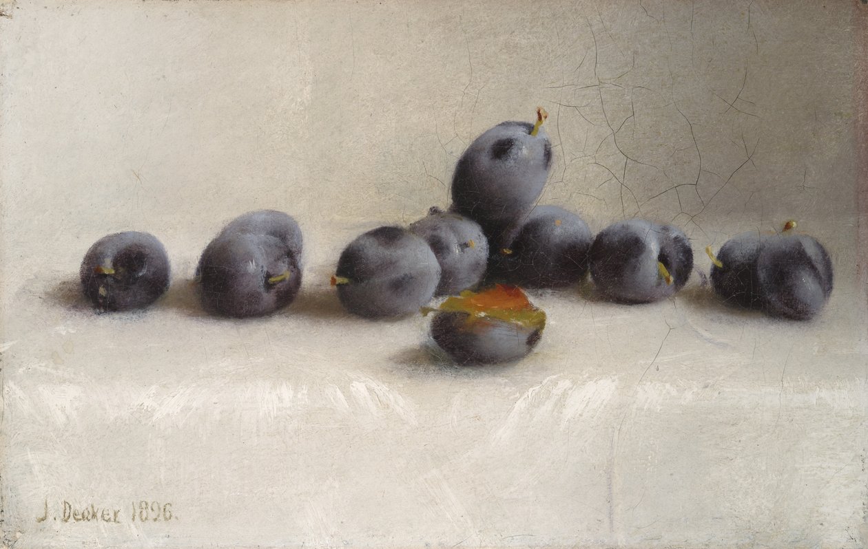 On İki Erik, 1896 by Joseph Decker
