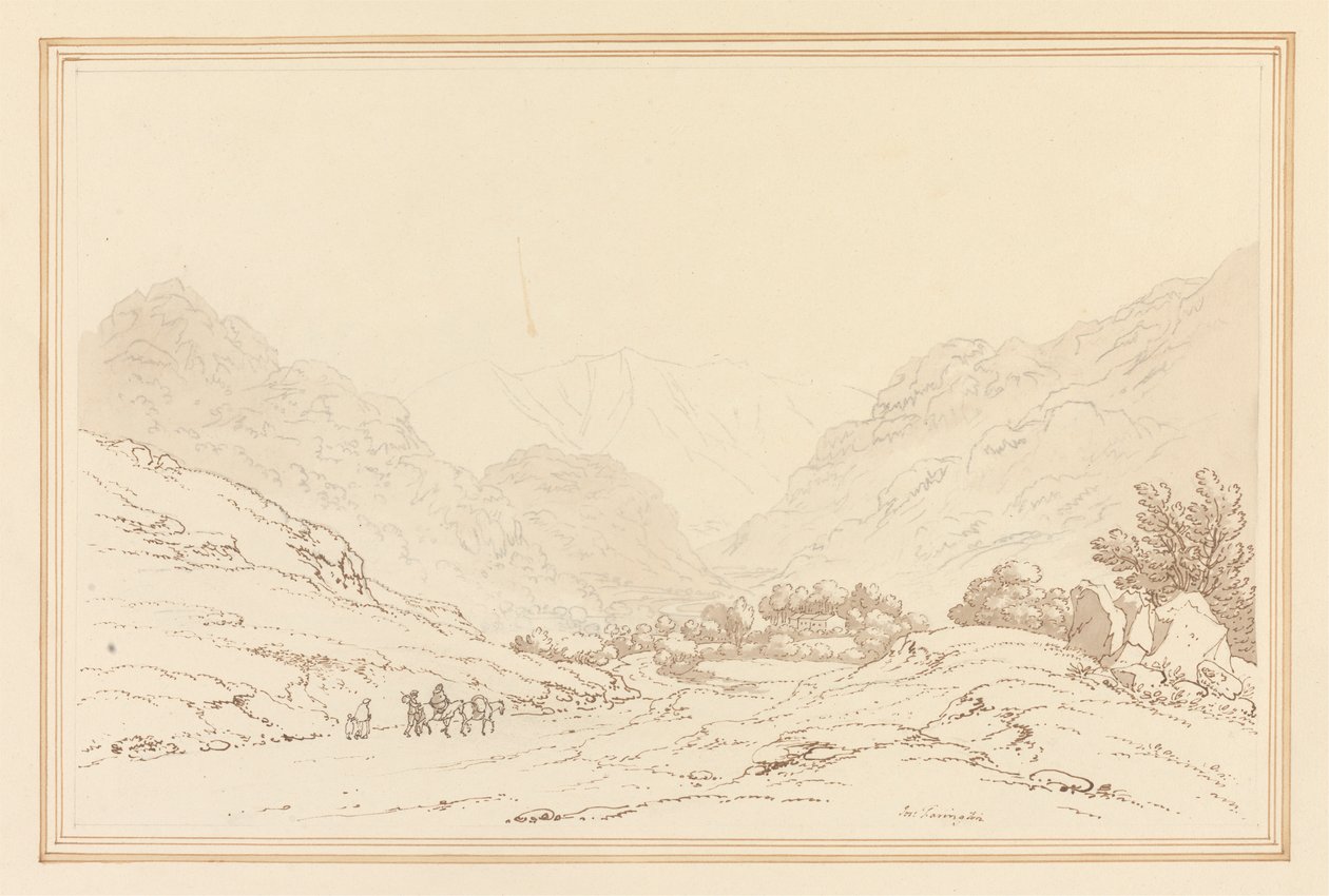 Six Mile Stone'dan Görünüm by Joseph Farington