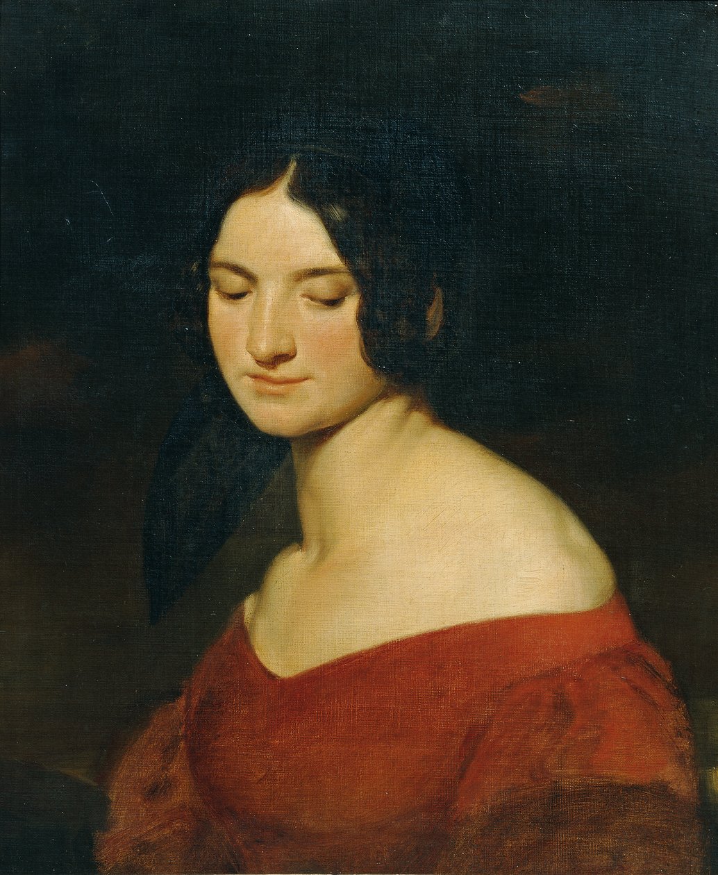 Hint kırmızı elbiseli bayan by Joseph Hasslwander