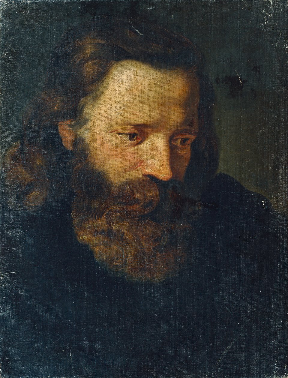 Sakallı bir adamın çalışma başı I by Joseph Hasslwander