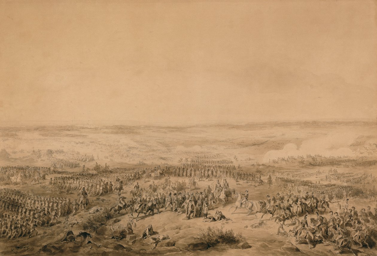 Ocana Savaşı, c.1844 by Joseph Louis Hippolyte Bellange