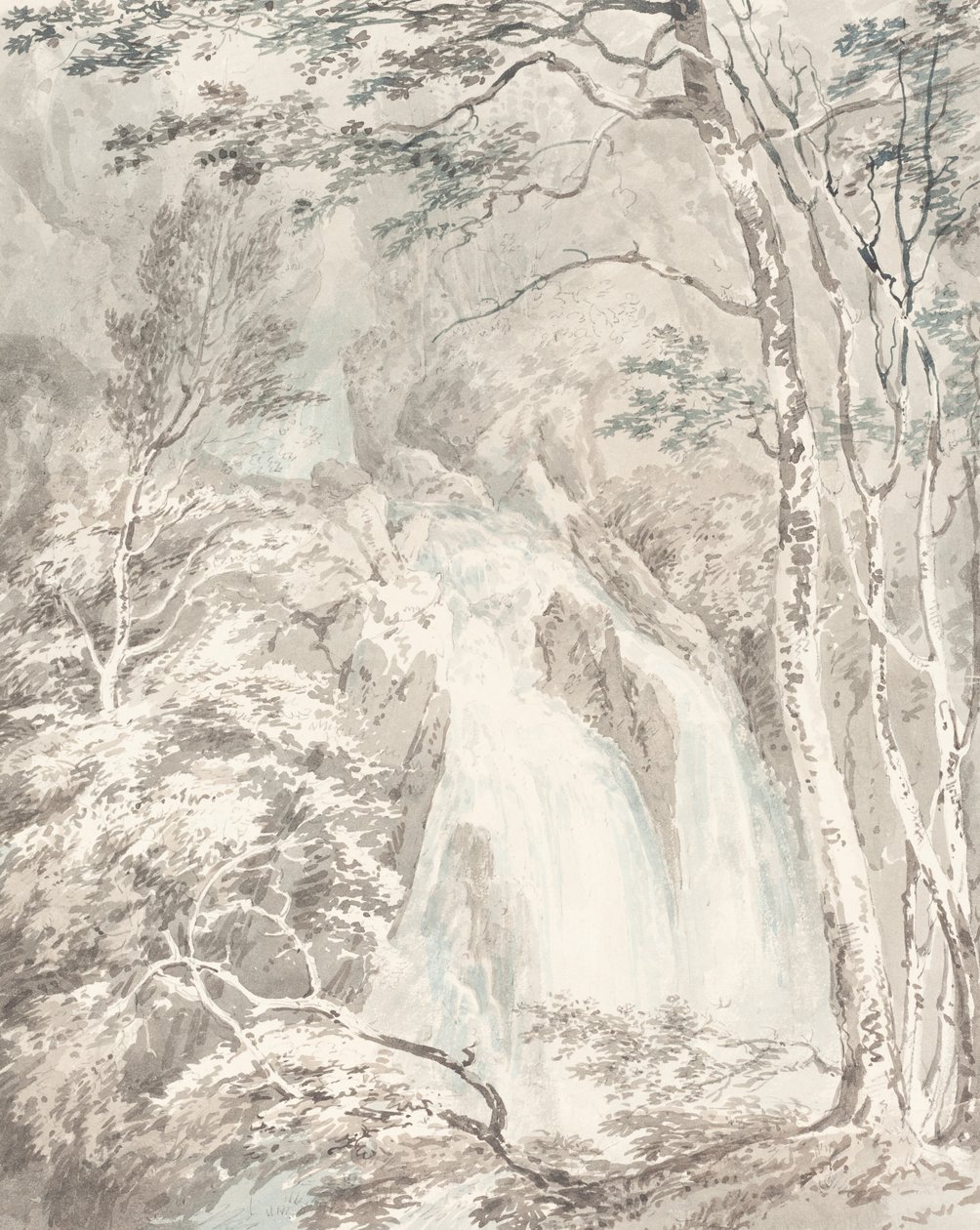 Şelale by Joseph Mallord William Turner