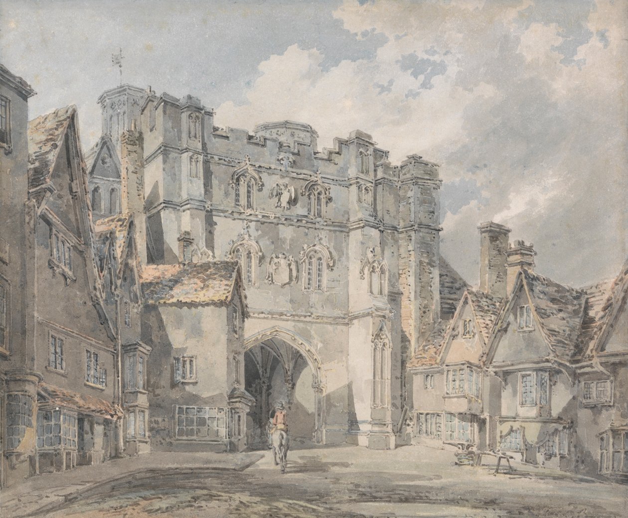 Mesih Kilisesi Kapısı, Canterbury by Joseph Mallord William Turner