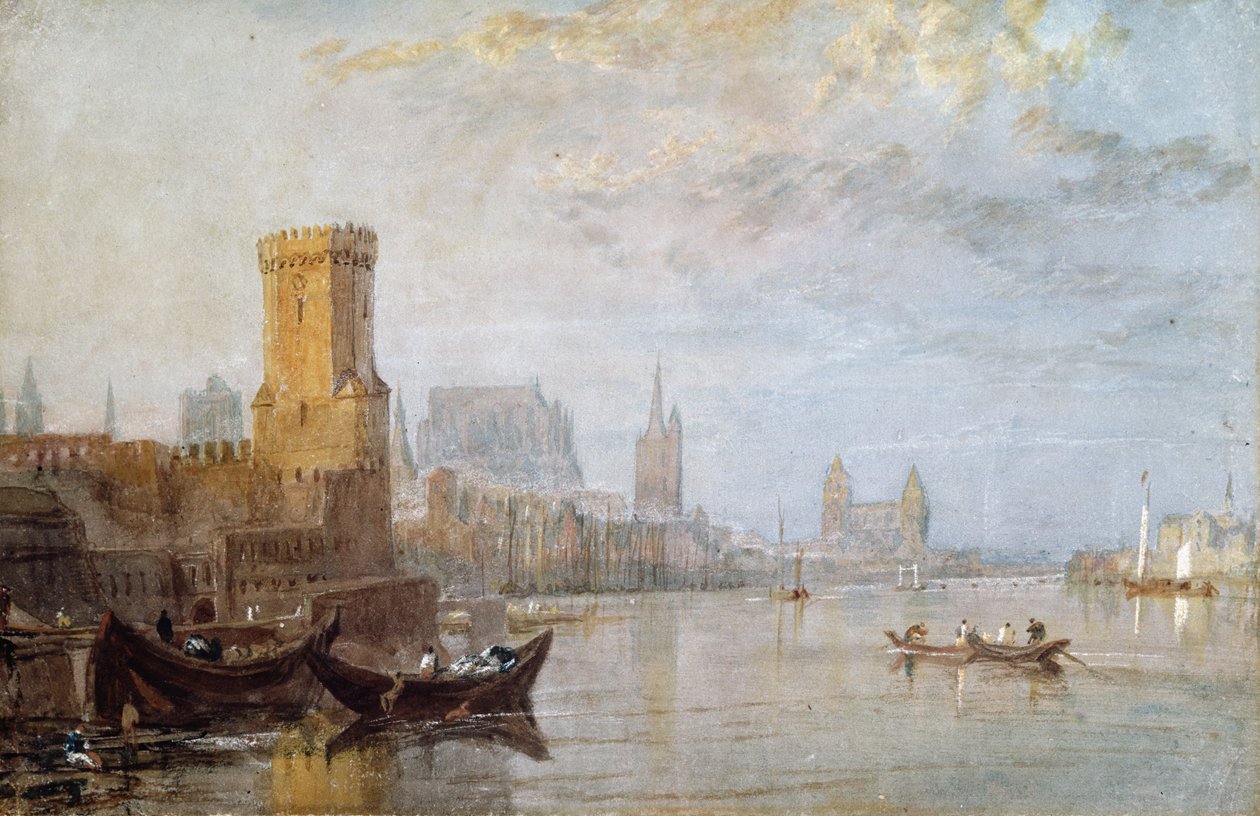 Ren Nehri üzerinde Köln by Joseph Mallord William Turner
