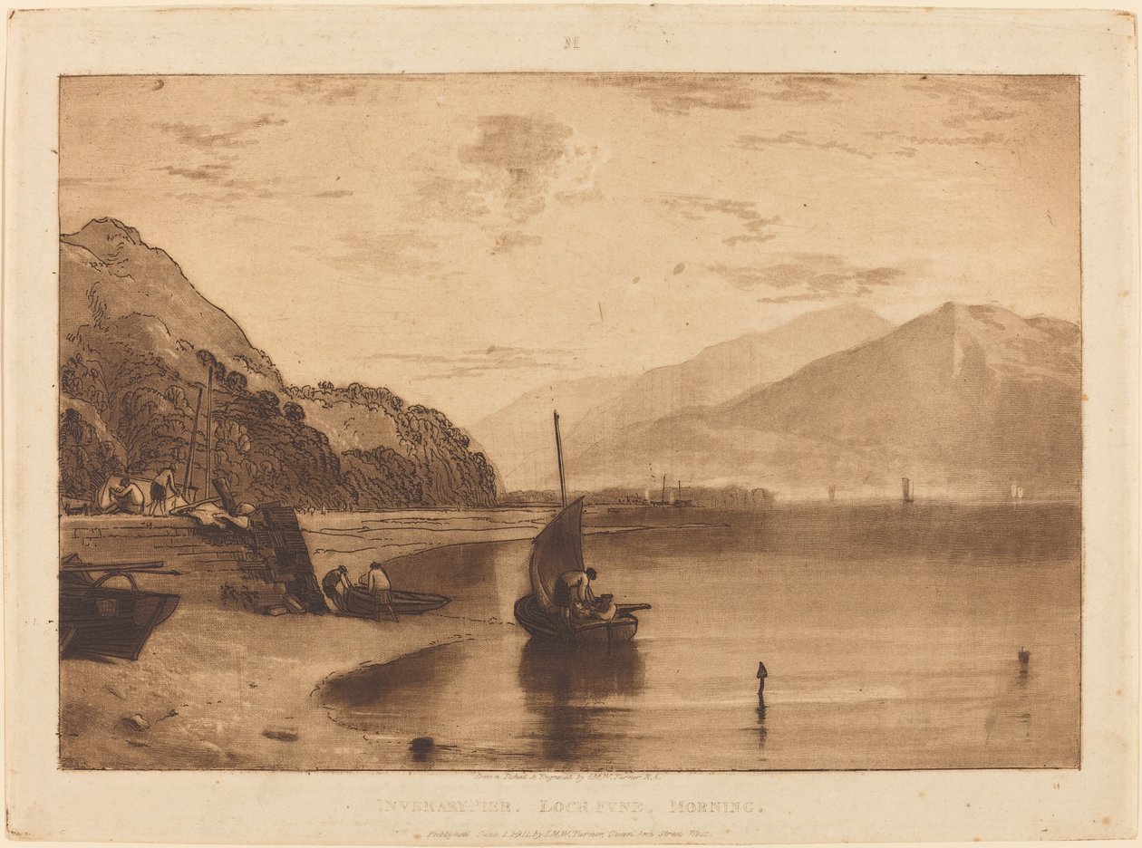 Inverary İskelesi by Joseph Mallord William Turner