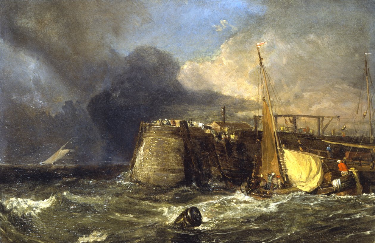 Eski Margate İskelesi (panel) by Joseph Mallord William Turner