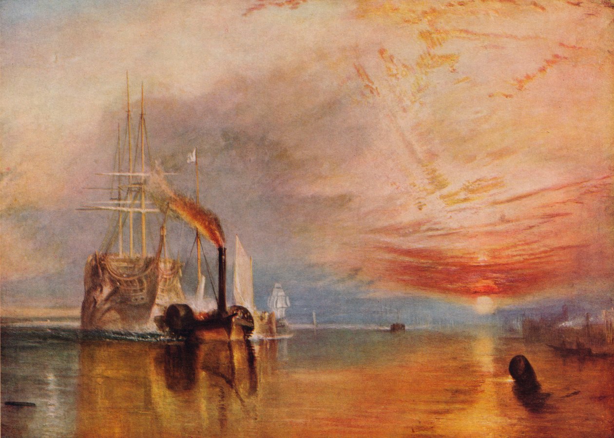 Savaşan Temeraire, 1839. by Joseph Mallord William Turner