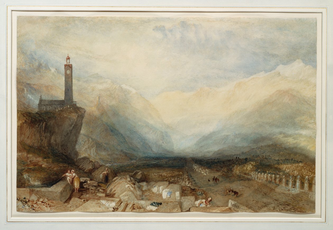 Splugen Geçidi, c.1842-43 by Joseph Mallord William Turner