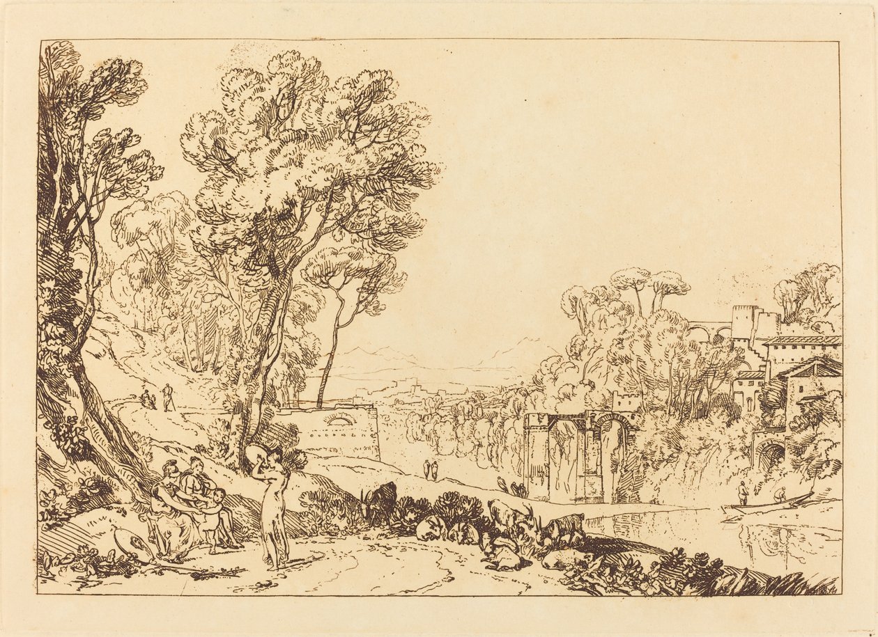 Kadın ve Tef by Joseph Mallord William Turner