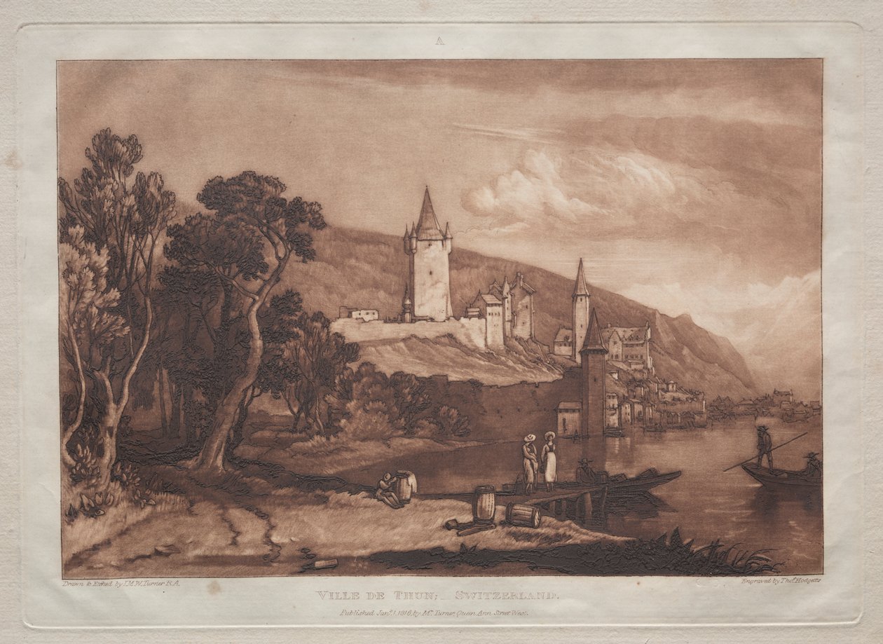 Thun Şehri by Joseph Mallord William Turner