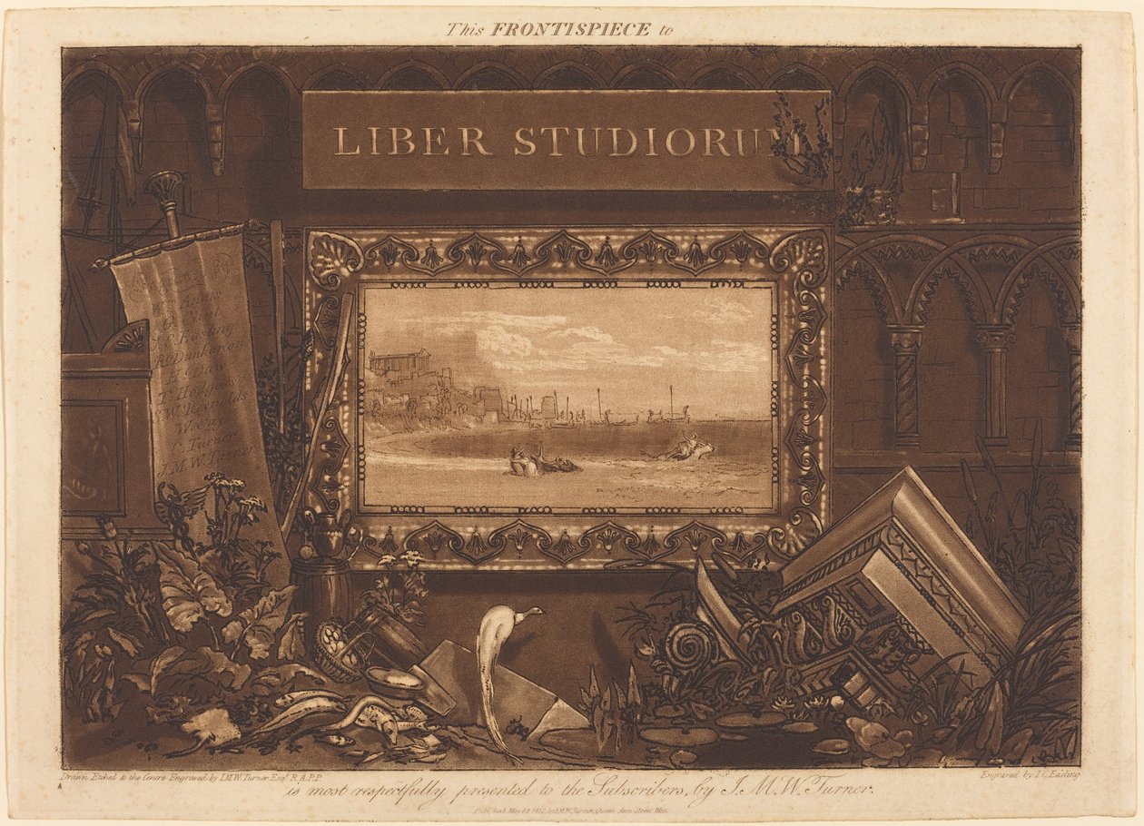 cephe parçası by Joseph Mallord William Turner and J.C. Easling