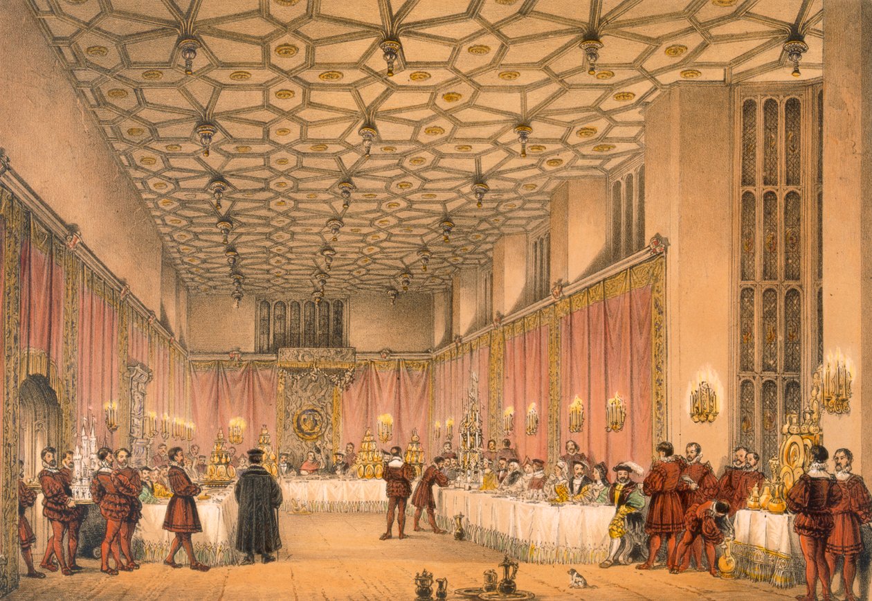 Oda, Hampton Mahkemesi, pub. 1838. by Joseph Nash