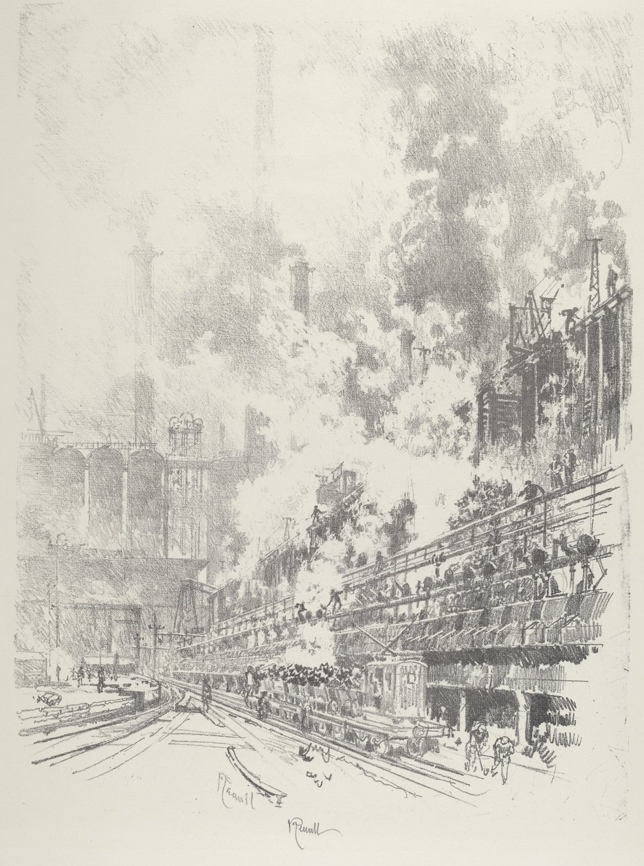 Yan Ürünler, 1916. by Joseph Pennell