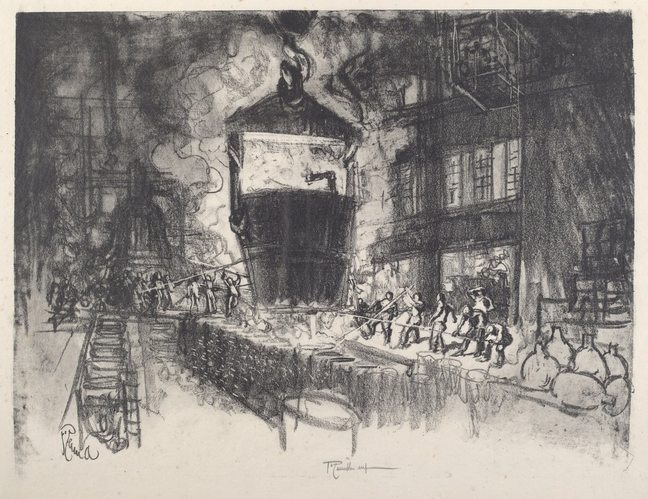 Döküm Kabuklar, 1917. by Joseph Pennell