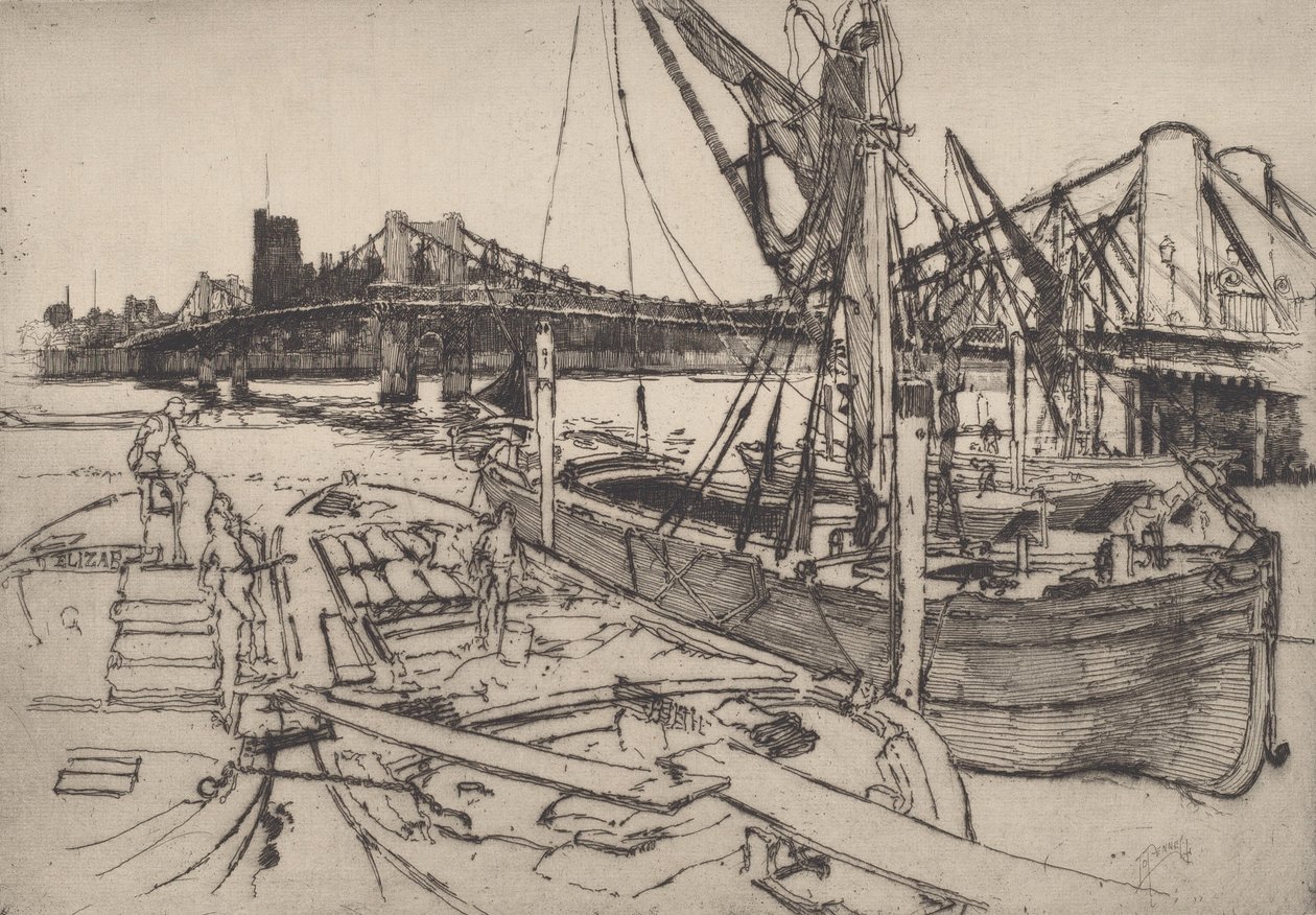 Chelsea, No. II, 1886. by Joseph Pennell