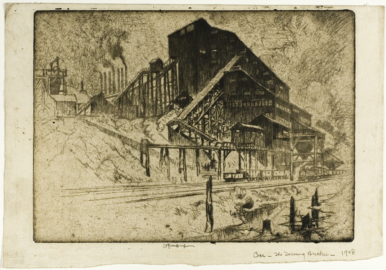 Kömür—Yükselen Kırıcı by Joseph Pennell