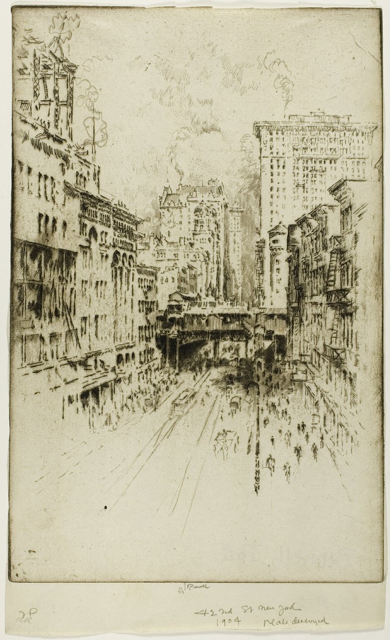 Kırk İkinci Sokak by Joseph Pennell