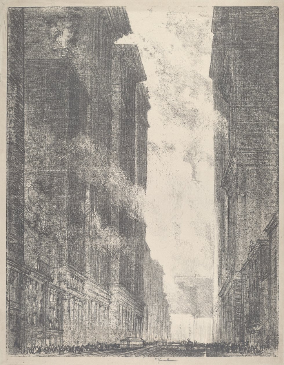 Dördüncü Cadde, 1910. by Joseph Pennell