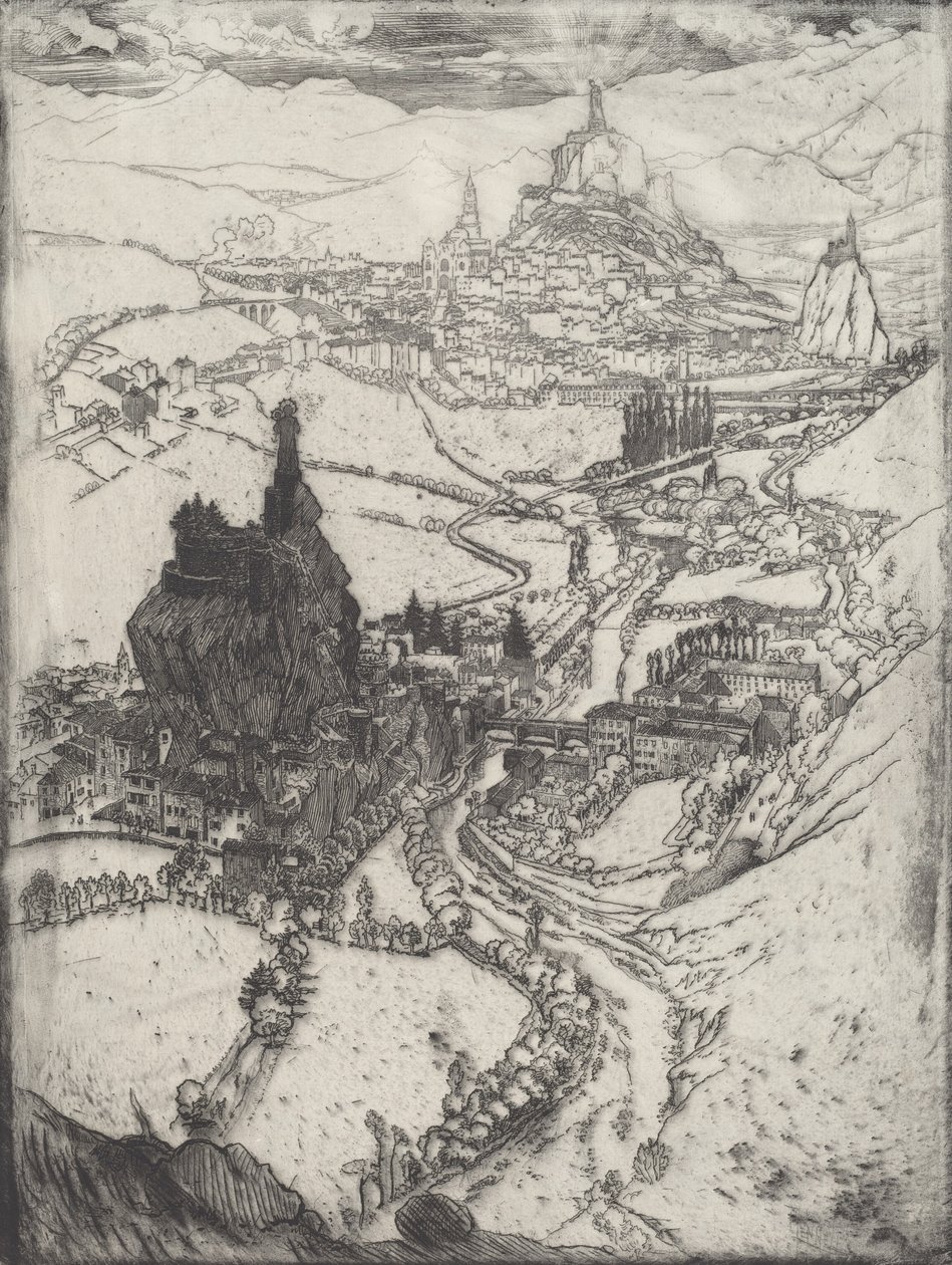Le Puy, 1894. by Joseph Pennell